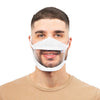 White Transparent Mask - Elastic - Size M - (€ 7.10 / pc)