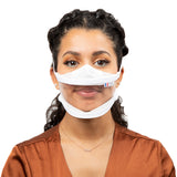 Masque Transparent Blanc - Lanières - Taille S - (3,70€/pc)