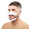 White Transparent Mask - Straps - Size M - (€ 7.90 / pc)