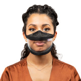 Black Transparent Mask - Straps - Size S - (€ 7.90 / pc)