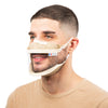 Black Transparent Mask - Elastic - Size M - (€ 7.90 / pc)