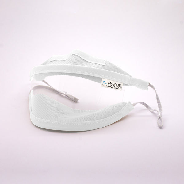 White Transparent Mask - Elastic - Size S - (€ 7.10 / pc)