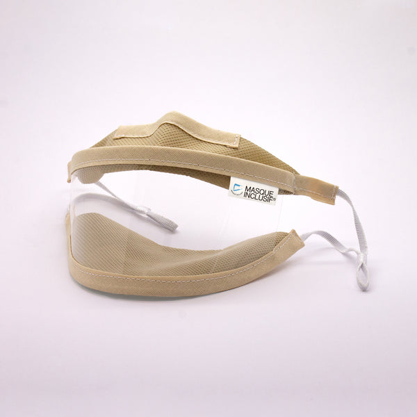 Masque Transparent Crème - élastiques - Taille S - (8,40€/pc)