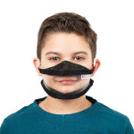 Masque Transparent Noir - élastiques - Taille XS - (3,25€/pc)