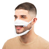 White Transparent Mask - Elastic - Size M - (€ 7.10 / pc)