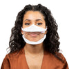 Masque Transparent Blanc - élastiques - Taille S - (8,40€/pc)