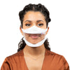 White Transparent Mask - Straps - Size S - (€ 7.90 / pc)