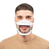 White Transparent Mask - Straps - Size M - (€ 7.90 / pc)