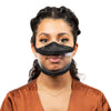 Máscara Transparente Negra - Correas - Talla S - (7,90 € / pz)